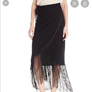 🔥Sam Edelman Black Tassel Wrap Skirt
